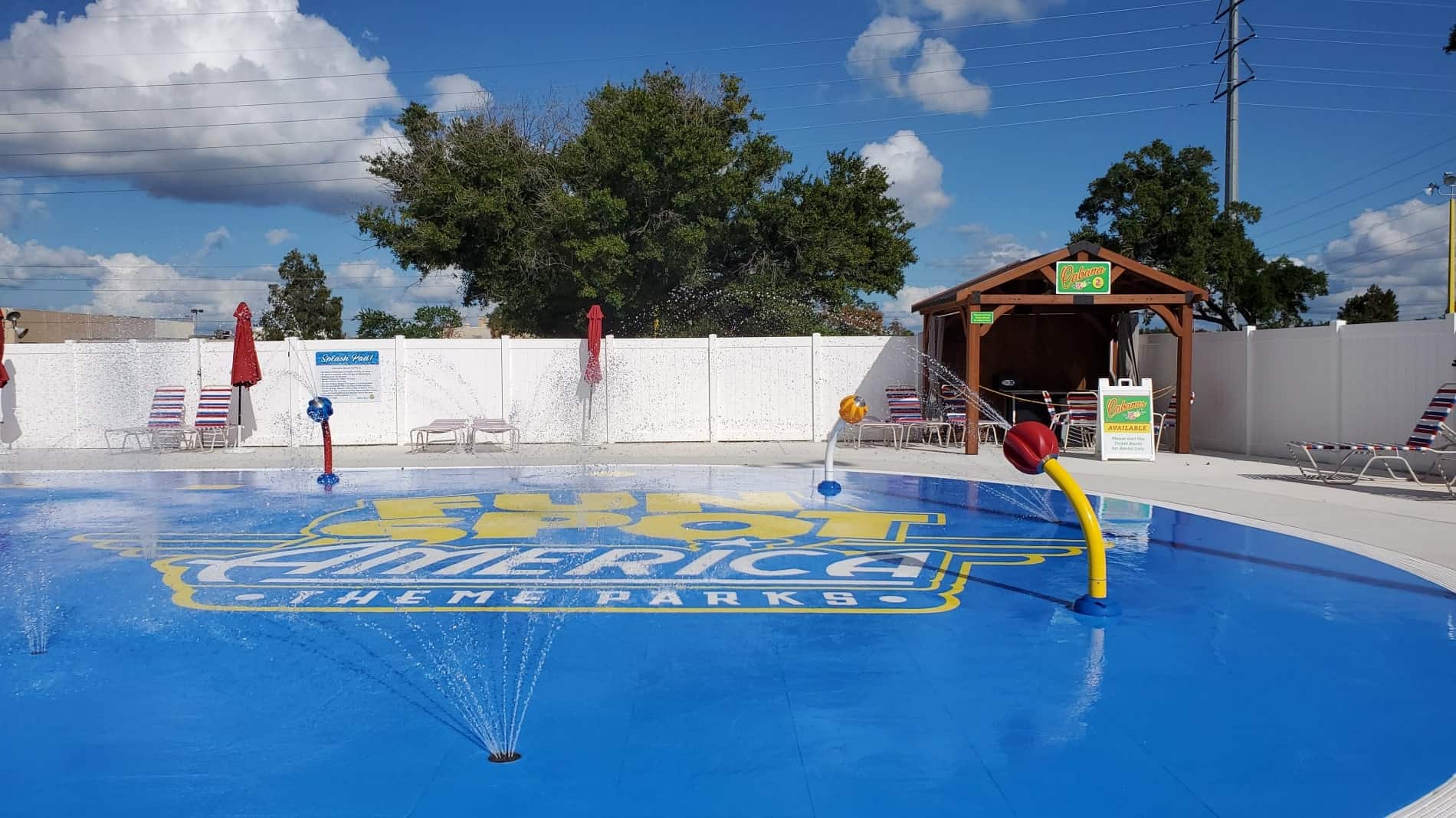 Splash Pad and Cabana in Orlando